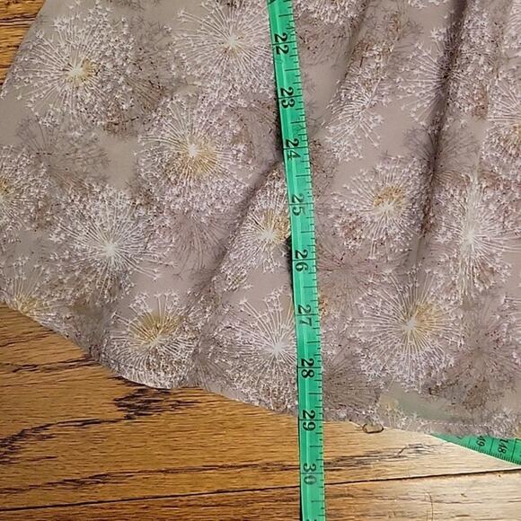 Dandelion Print One Shoulder Bell Sleeve Mini Dress Party Homecoming Size M - Picture 5 of 6